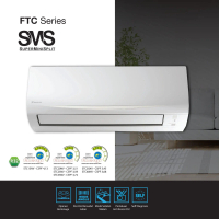 AC Standart 1 PK Type SMS FTC25NV14 Hembusan Udara Bertenaga & Mode Mulai Ulang Otomatis Ramah Lingk