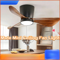 [Ready Stock]24/26\ Mini Ceiling Fan with Light Nordic Mute Remote Control Small Dining Table Ceilin