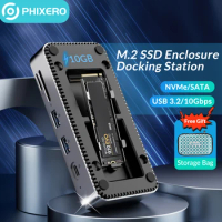 PHIXERO Multiprise USB 3.2 Docking Station Hub Type C 10Gbps