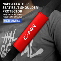 1Pc Leather Car Seat Belt Cover Safety Belt Shoulder Protection Ornament For Toyota CH-R CHR Accessories