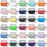 Soft Silicone Cover For Apple Airpods Pro with Hook Skin Bluetooth Earphone Cases Air Pods Pro 1st Protective Case Accessories