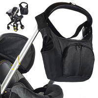 Doona multifunctional portable diaper bag compatible with stroller black waterproof storage bag