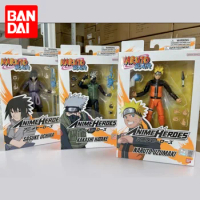 Original Bandai Naruto Anime Figure Uzumaki Naruto Uchiha Sasuke Hatake Kakashi Action Figure Toys For Kids Gift Model