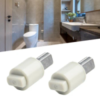 2pcs Toilet Seat Rotary Damper Plastic Hydraulic Soft Close Rotary Damper Hinge Plumbing Bathroom Toilet Cover Mounting Fix