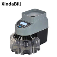 XD-1000 High Speed Multi Currency Coin Counter &amp; Sorter High Quality Count Mix Value with coin tube for EUR THB AED PLN CAD