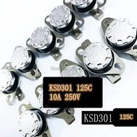 KSD301 125 Degrees NO Normally open Automatic Closure Temperature switch 125 C Normally Closed NC Automatic Disconnecting Switch