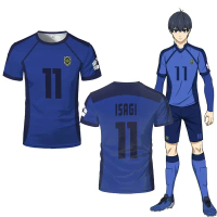 Áo thun cosplay Hyoma, Shigure, Meguru, Bashira chính hãng từ anime Blue Lock, Isagi Yoichi, bộ đồ b