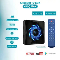 TV Box X96Q MAX RAM 4GB ROM 32GB - Android 10 - X96Q Max - Ultra HD 4K X96Q MAX 4/64GB