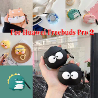 Fashion Cool Cover for Huawei Freebuds Pro 2 Case Cute Silicone Earphone Huawei Buds Funda Freebuds Pro 2 Retro Cartoon Cover