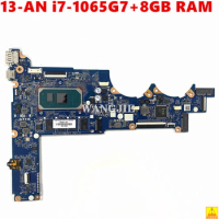DAG7DCMB8D0 G7D For HP Pavilion 13-AN Laptop Motherboard L68368-001 L68368-601 with i7-1065G7 CPU 8GB RAM 100% Working