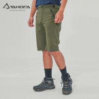 【TAKODA】Zuya Cordura☆耐磨彈性機能短褲-男款-橄欖綠(Cordura高強度面料/防潑水)