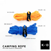 KD QUALITY CAMPING ROPE 550 Paracord strong Tali Khemah Flysheet Wind Rope Tent String