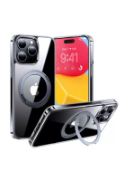TORRAS 【iPhone 15 Pro Max】TORRAS iPhone 15 系列 UPRO Ostand Magsafe 360° 旋轉磁吸手機保護殼, 透明