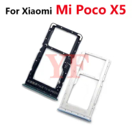 10PCS For Xiaomi POCO X5 Pro / For Redmi Note 12 Pro Plus / Note 12 Turbo / Note 11R 5G SIM Card Tray Card Reader Bracket Socket