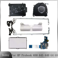 New For HP Probook 645 640 G4 G5 USB Board Touchpad Hinges CPU Cooling Fan HDD Bracket Original Laptop Accessories