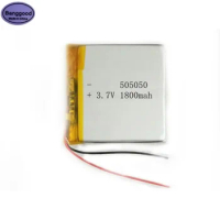 Banggood 3.7V 1800mAh 505050 055050 Lipo Polymer Lithium Rechargeable Li-ion Battery Cells for GPS Bluetooth Speaker Powerbank