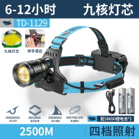 釣魚頭燈 戶外頭燈頭戴式強光感應充電18650鋰電池超亮夜釣釣魚專用照明燈【HZ70524】