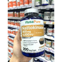 美國NusaPure 納豆激酶 400毫克 4,000 FUs/每食用份量 200粒素食膠囊  