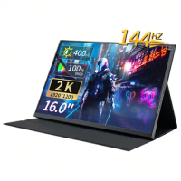 Portable Monitor 16.0 Ultra Slim Portable Laptop Monitor1920*1200 External Display with Dual Speakers Second Screen Console