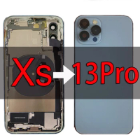 Full for iPhone Xs to 13pro Diy housing iPhone Xs change to 13pro, iPhone Xs Like 13pro Backshell ,iPhone Xs Chassis Replacement