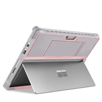 For Microsoft Surface Pro 9 8 7 6 5 4 7 PLus + Back Cover Case For Surface GO 1 2 3 Protective Case With Pen Holder Hand Strap