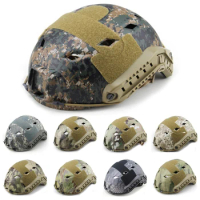 Tactical Airsoft FAST Camouflage Helmet Field Hunting Shockproof Helmet Military Rifle BB Gun Shooting Paintball Combat Helmet