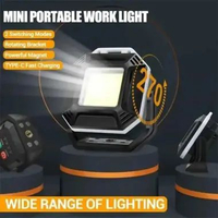 SeaSoar Lampu Outdoor Magnetic Work Light LED COB 850mAh IPX4 - 2399-A - TKP Hitam