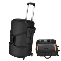 Speaker Carrying Case with Trolley Detachable Pull Handle Speakers Organizer Pouch Bag for JBL PARTY BOX 110 for SONY SRS-XP500