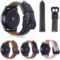 For Samsung Gear S3 Classic Genuine Leather Strap Replacement Buckle Strap Wrist Band for Samsung Gear S3 Frontier 22mm