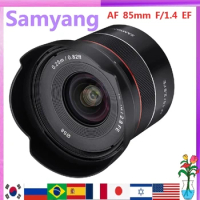 Samyang AF 85mm F/1.4 EF Auto Focus Camera Lens DLSM AF Motor Full Frame Lente for Canon EF EOS M mount Cameras R5 R6 6D Mark II