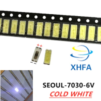 50pcs FOR Repair Sony Toshiba Sharp LED LCD TV backlight Seoul SMD LEDs 7030 6V Cold white light emitting diode STWBX2S0E