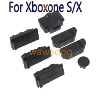 50sets USB Plug for Xbox One X Gaming Console Silicone Dust Proof Cover Stopper Dustproof Kits