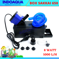 Filter Aquarium Mini Mesin Pompa Filter Air Aquarium Aquascape Bonus Kapas