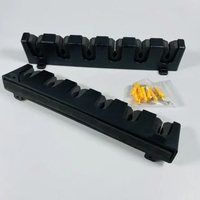 TaffSPORT Rak Joran Pancing Dinding 6 Slot Desain Vertikal Lapisan Busa Mudah Dipasang R6