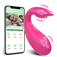 APP Bluetooth Control Vibrator for Women Clitoris G Spot Dildo Massager 2 Motors Vibrating Love Egg Panties Sex Toys for Adults