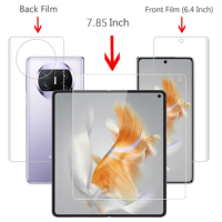 3PCS Hydrogel film for Huawei Mate X3 Screen Protector For Huawei Mate X5 Soft Protective Front Back Protection Not Glass