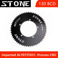 Stone 130 BCD Round 42T 46T 48T 50T51T 52T53T54T55T57T58T60T tooth chainring fixed gear track bike fixie Chainwheel