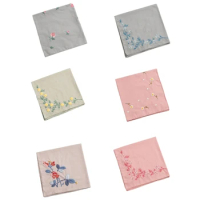 Embroidery Needlework Set Flower Pattern for Kid or Adults include Instructions DIY Hankies Embroidery Set