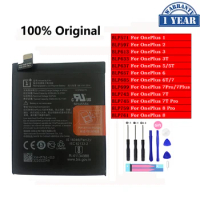 100% Original Replacement Battery For OnePlus 1+ One Plus 1 2 3 3T 5 5T 6 6T 7 7T 8 Pro Plus 7Plus 7Pro 8Pro Phone Batteries
