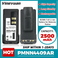2500mAh PMNN4409AR Battery for Motorola XPR3000 XPR3500 XPR7350 XPR7380 XPR7550 XPR7580 APX1000 DP2400 GP328D Two Way Radios