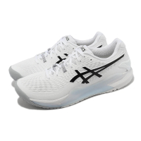 asics 亞瑟士 網球鞋 GEL-Resolution 9 男鞋 白 黑 亞瑟士 亞瑟膠 緩震 耐磨 運動鞋(1041A330100)