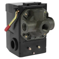 New Air Compressor Pressure Switch 4 Ports 95-125 PSI Compressor Control Pressure Switch NPT 1/4inch 20A Safe Air Compressor