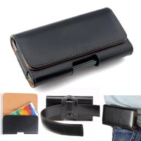 Universal Pouch Phone Cover For TP-Link Neffos C7 C9 N1 P1 X9 Leather Waist Pack Belt Clip Bag For TP-LINK Neffos X1 MAX