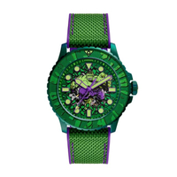 นาฬิกาข้อมือผู้ชาย รุ่น LE1246SET  Marvel x Fossil Limited-Edition Incredible Hulk Automatic, สายผ้า