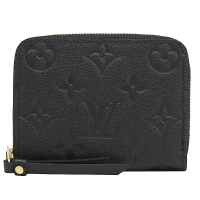 【Louis Vuitton 路易威登】LV M60574 經典花紋全皮革壓紋信用卡零錢包簡約短夾(現貨)