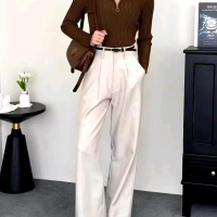 VIONA Pants - Celana Highwaist Wanita - Celana Panjang Loose Pants Kulot Anti Kusut - Celana High Wa