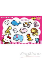 Hello Kitty可愛的動物嵌入拼圖