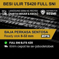 Besi Beton Ulir BPS 8 mm / 10 mm / 13 mm Full SNI Baja Perkasa Sentosa TS 420 10 mm