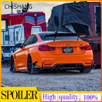 For BMW F30 F32 F36 F10 F12 F82 E92 G30 G20 E82 E90 M3 M4 MAD ABS texture of wood Rear Spoiler For car m2 m3 m4 car styling