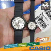 JAM TANGAN COUPLE CASIO ANALOG ORIGINAL RESIN BLACK MQ-24-7B3LLEF LQ-139AMV-7B3LDF MQ 24 7B3LLEF LQ